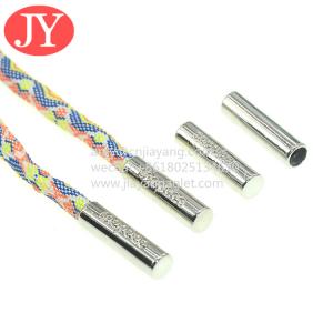 Quality custom 6.5*25mm zinc alloy metal aglet shoe lace rope metal ends tubular seamless string aglet tips for sale