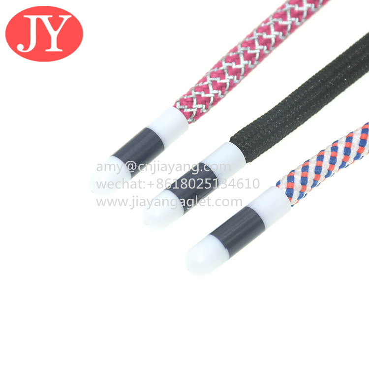 Buy cheap Jiayang colorful plastic shoelace tips draw ABS cord end tips metal aglet china from wholesalers