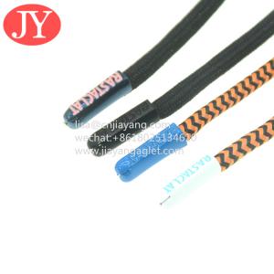 Quality customized colorful metal aglets sneaker lace cord brass/iron/zinc alloy material rope aglets engraved logo for sale