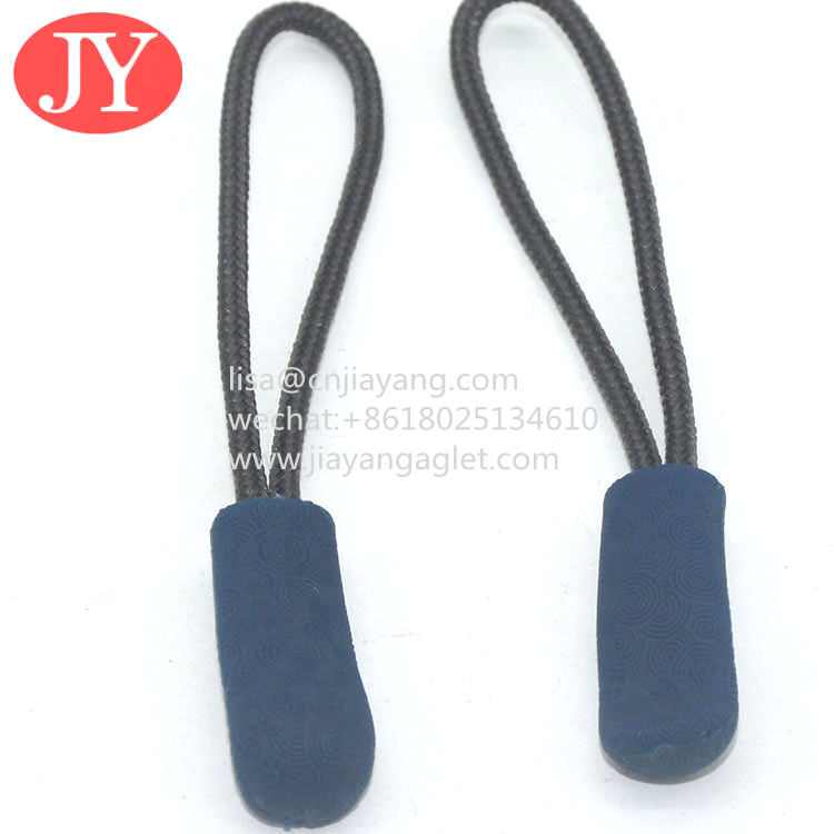 Quality Jiayang 2021new style garment accessories Latest Design Best Price Plastic Embossed Zipper Puller For Handbag for sale