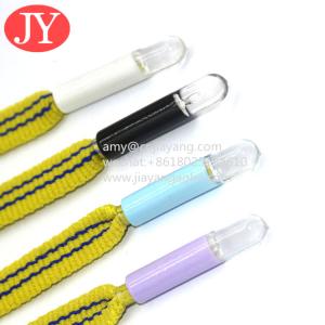 Quality Jiayang colorful plastic shoelace tips draw ABS cord end tips metal aglet china lace aglets suppliers end aglets lace for sale