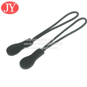 Quality 3d embossed logo PVC black color reflective zipper pull tag label customized logo for sale