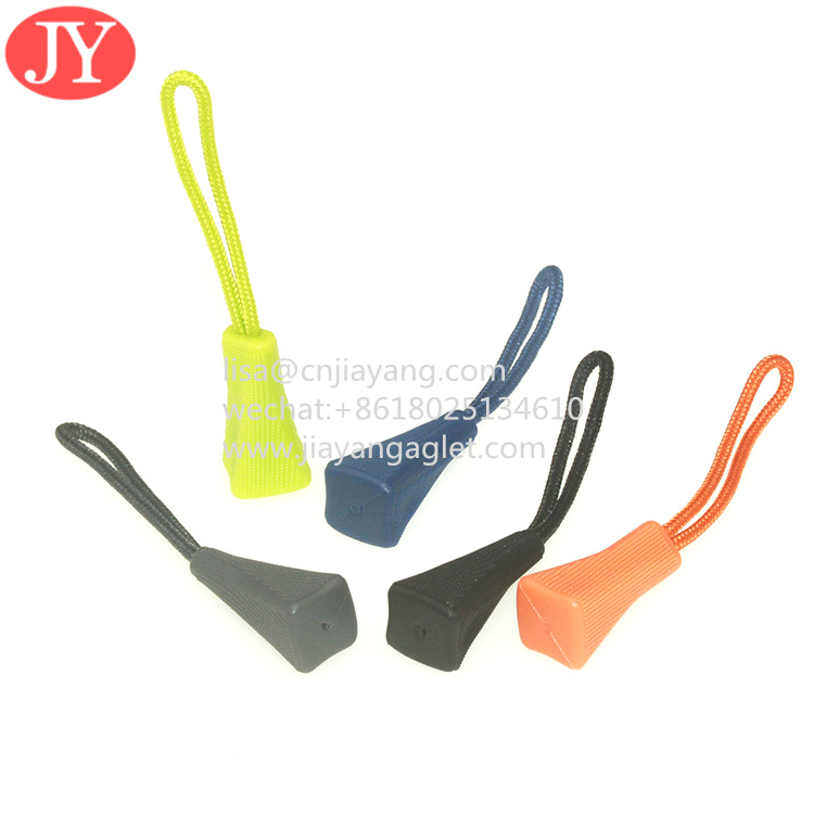 Quality plastic customed  3D raised logo zipper puller /rubber zipper puller/soft pvc zipper puller apparel accessories for sale