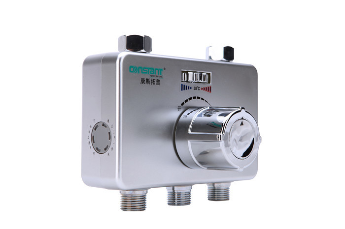 Quality Copper Electroplating Temperature Water Valve , 1/2'' Thermostatic Shower Mixer Valve for sale
