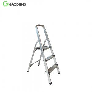 Quality 250mm Pedal Red Aluminum Platform Step Ladder 1.2mm for sale