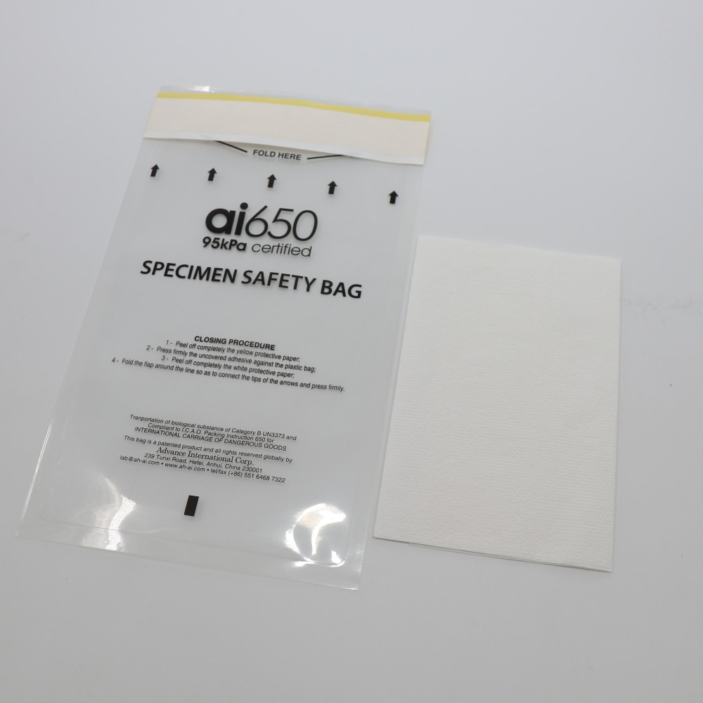 Quality Transparent 95kpa Medical Biohazard Specimen Bag For Transport Packaging for sale