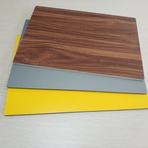 Quality Circular Cladding Wood Grain Aluminum Composite Panel Embossed Surface Density 2 for sale