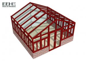 Quality Heatproof 4 Season Glass Enclosed Sunroom With PVDF Coating Surface Finish for sale