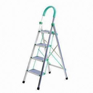 Quality Foldable hunting attic collapsible rubber feet ladder stand, made of aluminum for sale