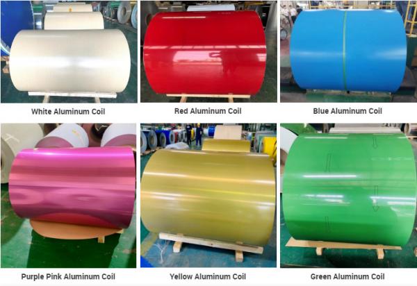 1060 Insulation Color Coated Aluminum Coil 0.5mm Thickness