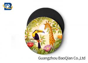 Quality Wild Animal Art Image Lenticular Coasters 3D Decoative Cup Placemat 0.6MM PET for sale