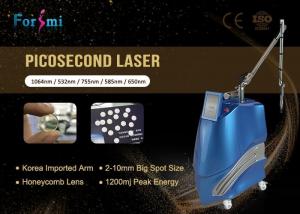 Quality picosure picosecond laser tattoo 1064nm/532nm ; 585nm/650nm/755nm Optional for sale