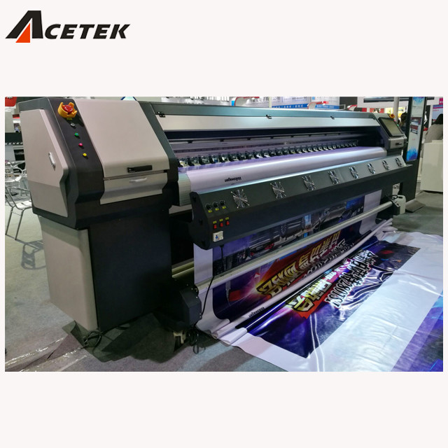 Quality 3.2m 10ft Outdoor Solvent Printer , Multicolor Konica Solvent Printer for sale