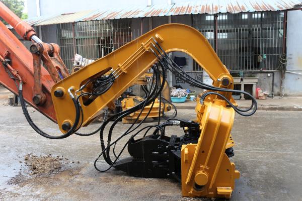 2600 Kg Sheet Piling Attachment For Excavator 360 Degree Hammer