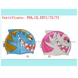 Quality kids cartoon swimming cap for sale