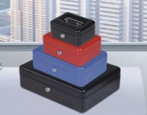 Quality Colors cash box with lock key for storage cash,6',8&quot;,10&quot;,12&quot; for sale