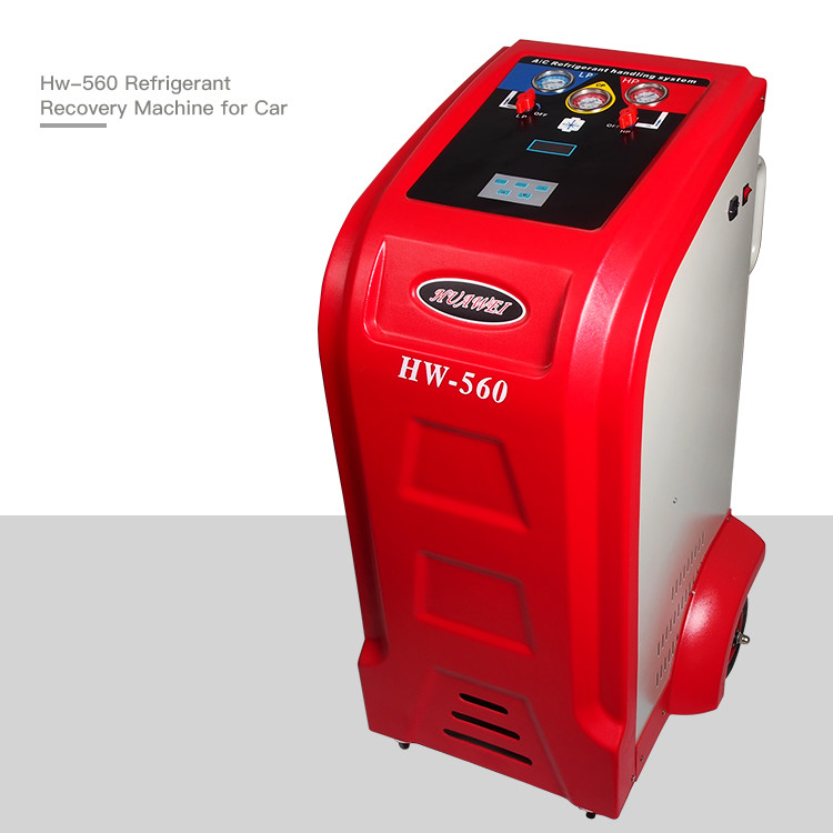 Quality 50HZ R134a Gas Car Automotive AC Recovery Machine Huawei 560 for sale