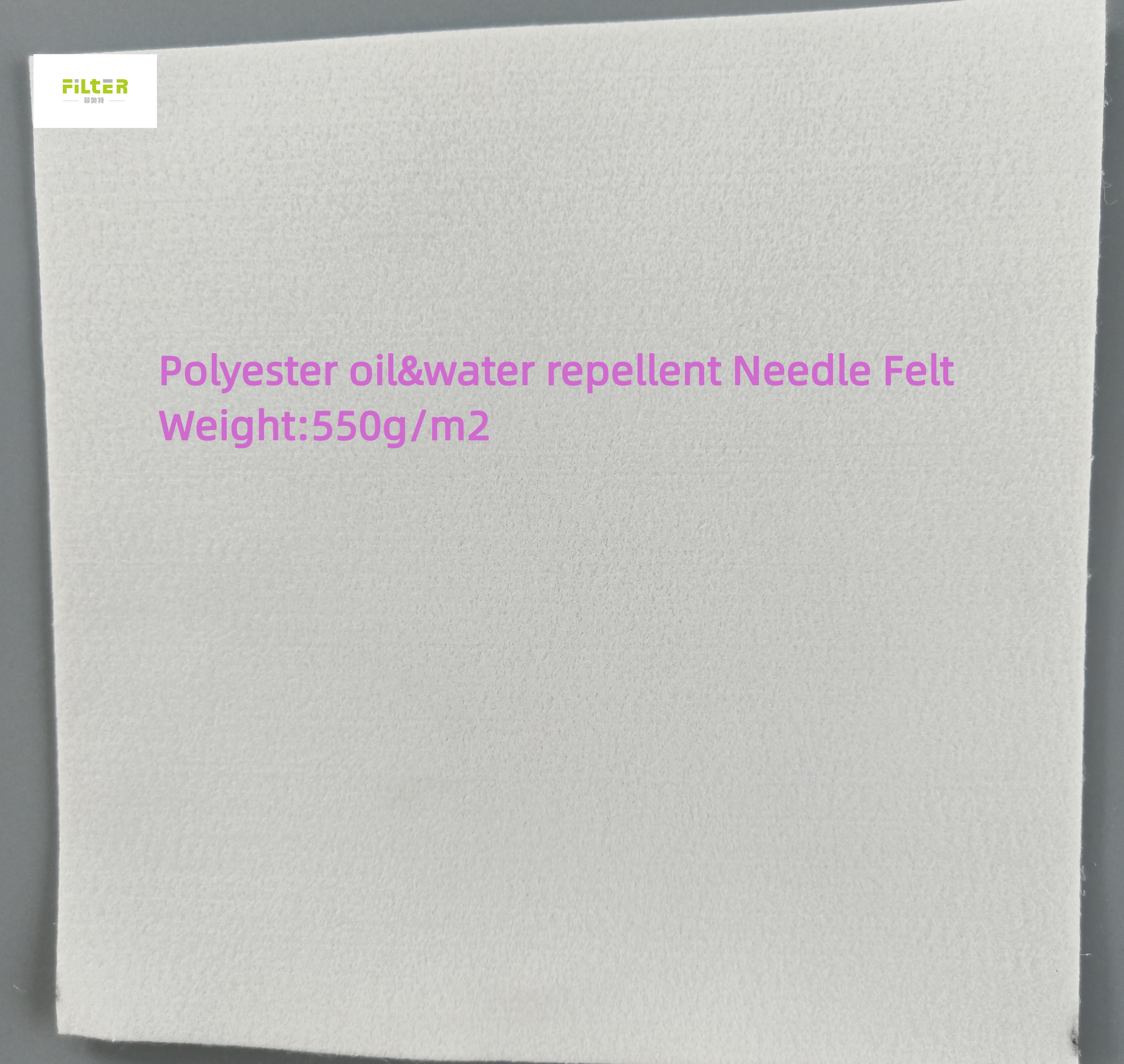 Quality 350gsm - 550gsm Industrial Filter Cloth Polyester Oil Water Repellent For Filter Bag for sale