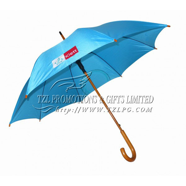 Quality Wooden handle Wooden shaft promotion Straight Umbrellas, LOGO/OEM available ST-W316 for sale