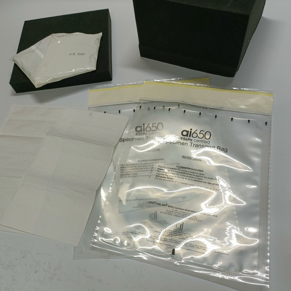 Quality 7 Slotted Specimen Packaging Bags For Specimen Tube Packaging And Transport for sale