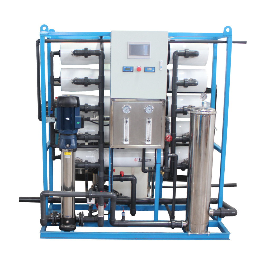 Quality Automatic PLC Control RO Water Purifying System 4000L/H For Hotel Water Supply for sale