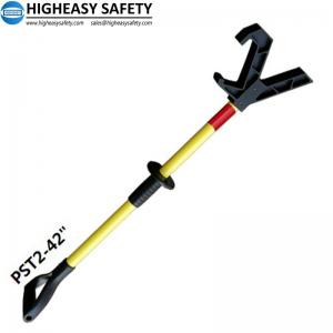 Quality offshore handling free tools push pull poles with D grip and V nylon rubber, hands free working tools for sale