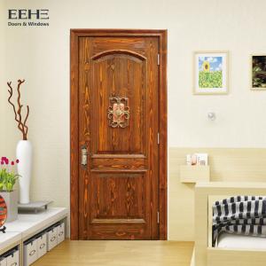 Quality Eco 2 Panel Interior Doors Solid Wood , 5 Times Painting Hollow Core Wood Door for sale