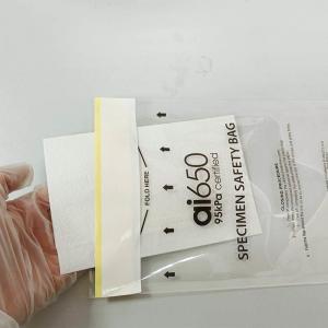 Quality 150x240mm PE 95kPa Biohazard Waste Disposal Bags Zipper Top for sale