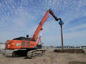 Quality YAKAI Sheet Pile Hammer NM400 Excavator Sheet Pile Driver For Steel Plate for sale