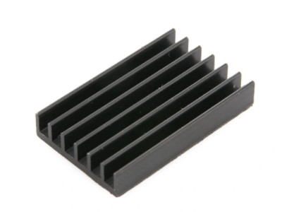 Quality Black Anodized Extruded Heat Sink Profiles Brushed Surface Heat Sink 6061 for sale