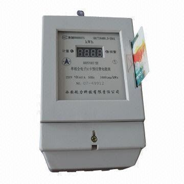 Quality Single-phase Prepaid Energy Meter with IC Card for sale