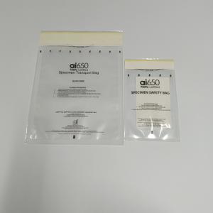 Quality Hospital Transparent Biohazard Specimen Bag With Pouch for sale