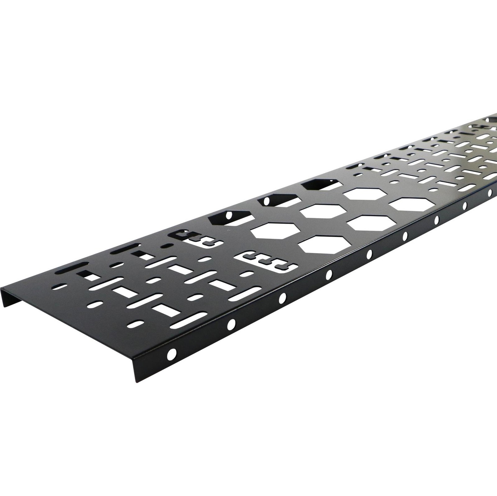 Quality 150mm 0U Black Cable Management Panel Multi Usage Enhanced Cable Tray 2pcs for sale