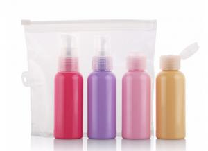 Quality 4 in 1 20ml 30ml Travel Bottle Set Colorful Plastic Cosmetic Makeup Bottle for sale