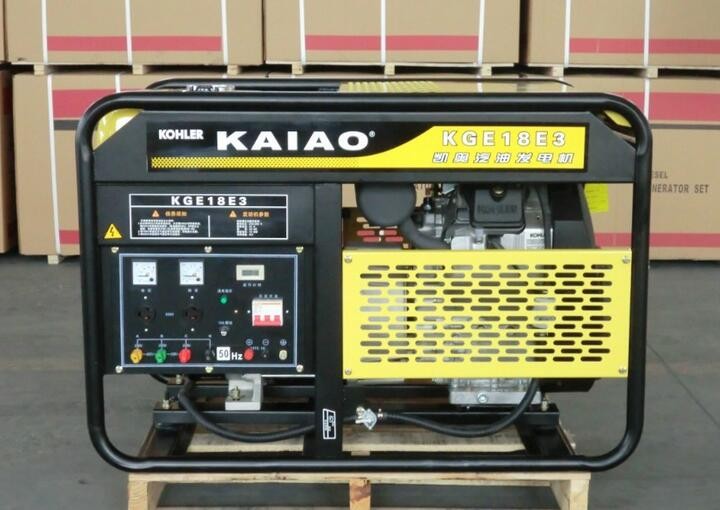 Buy cheap 4 Stroke 18kva Triple Phase Gasoline Generator Set KGE18E3 With 2 Cylinder from wholesalers
