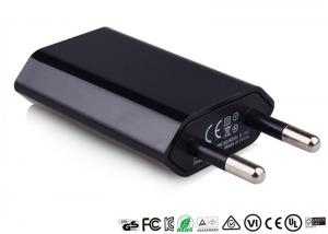 Quality US EU Plug Single Port USB Charger 5V 500MA 600MA 1000MA CE FC UL Certificate for sale