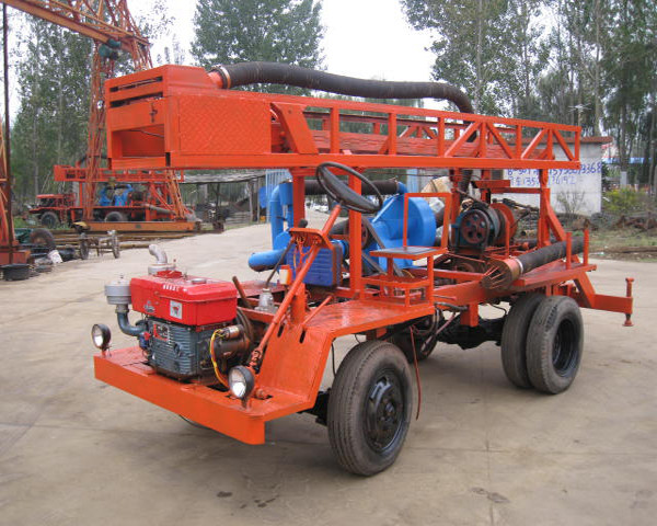 Quality 20kw 300m Tractor Mounted Water Well Drilling Rig Self Propelled for sale