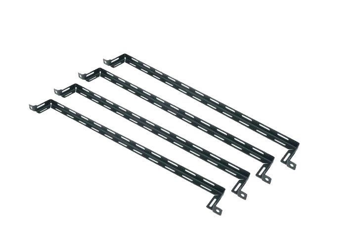 Quality L Shaped Patch Rack Cable Management , Cable Lacer Bar Cable Tidy Brush Panel With Angled 4 " Offset for sale