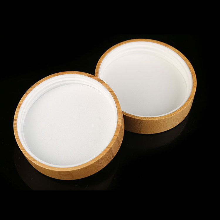 Quality 50g Bamboo Lid Cosmetic Cream Jars Silk Screen Printing for sale