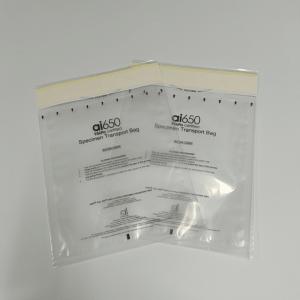 Quality Seal Ziplock Specimen Transport 95kpa Biohazard Bag Custom Printing for sale