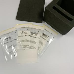 Quality Black Warning Label Biohazard Specimen Bag With Top Seal Zip for sale