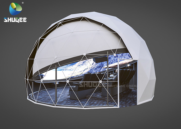 Quality Shopping Mall Full Dome Projection Cinema With 14 Chairs Large Capacity 96 People / H for sale