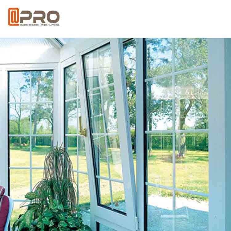 Quality Horizontal Opening Pattern Tilt And Turn Aluminium Windows , Wooden Double Glazed Window for sale