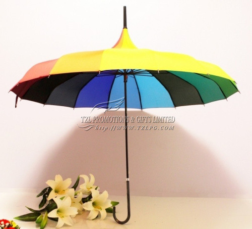 Quality Advertizing colorful Rainbow Umbrellas from TZL Promotions & Gifts Limited RN-T1020 for sale