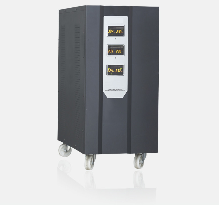 Quality 15KVA - 90KVA Servo Controlled Voltage Stabilizer , Three Phase Automatic Voltage Regulator for sale