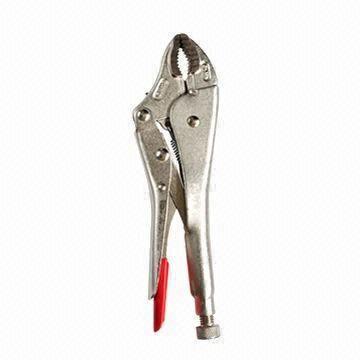 Quality High polished nickel plated hog ring round jaw locking pliers for sale