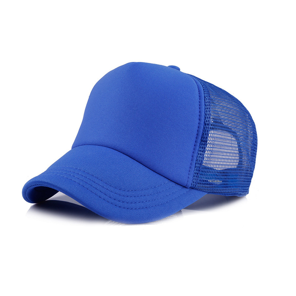 Quality Blue / Yellow Trucker Mesh Cap , Custom Mesh Trucker Hats For Business for sale