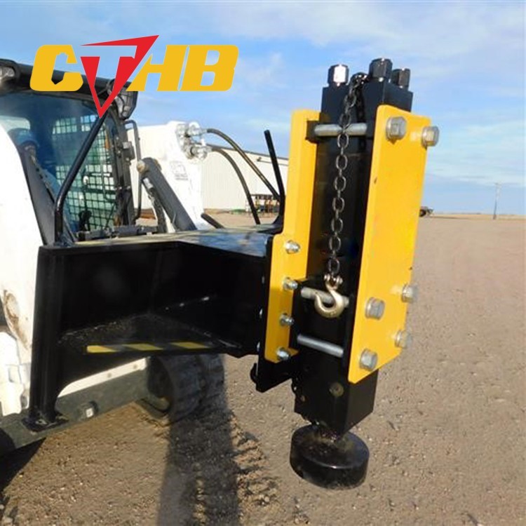 Quality OEM Post Driver Yakai CTHB Hydraulic Pile Driver Post Hammer Mounted On Skid Steer for sale