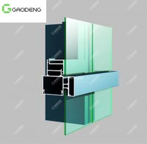 Quality Anodized Open Frame Curtain Wall Aluminum Profile With Great Durability for sale