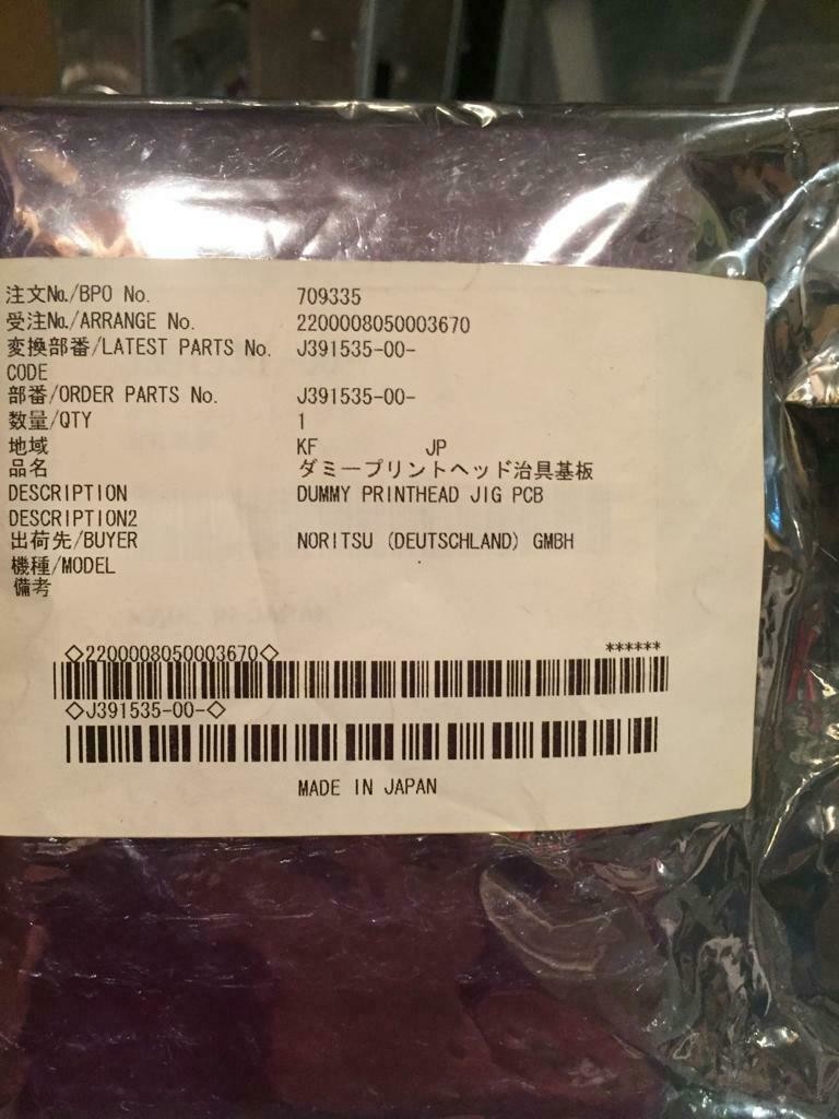 Quality NORITSU Minilab Spare Part J391535 J391535-00 Dummy Printhead Jig P.C.B. for sale
